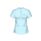 Amara (FEMALE) Buttoned Collarless Scrub Top